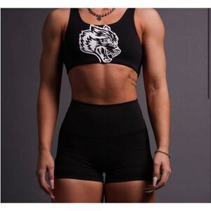 Darc Sport SHE Chopper V2 Energy Pump Shorts M Black Gym Weightlifting Wolf